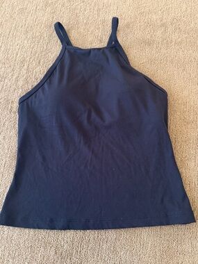 Athleta Signature Built In Bra Top - Navy - S